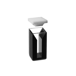 Micro-cuvette with black walls and lid